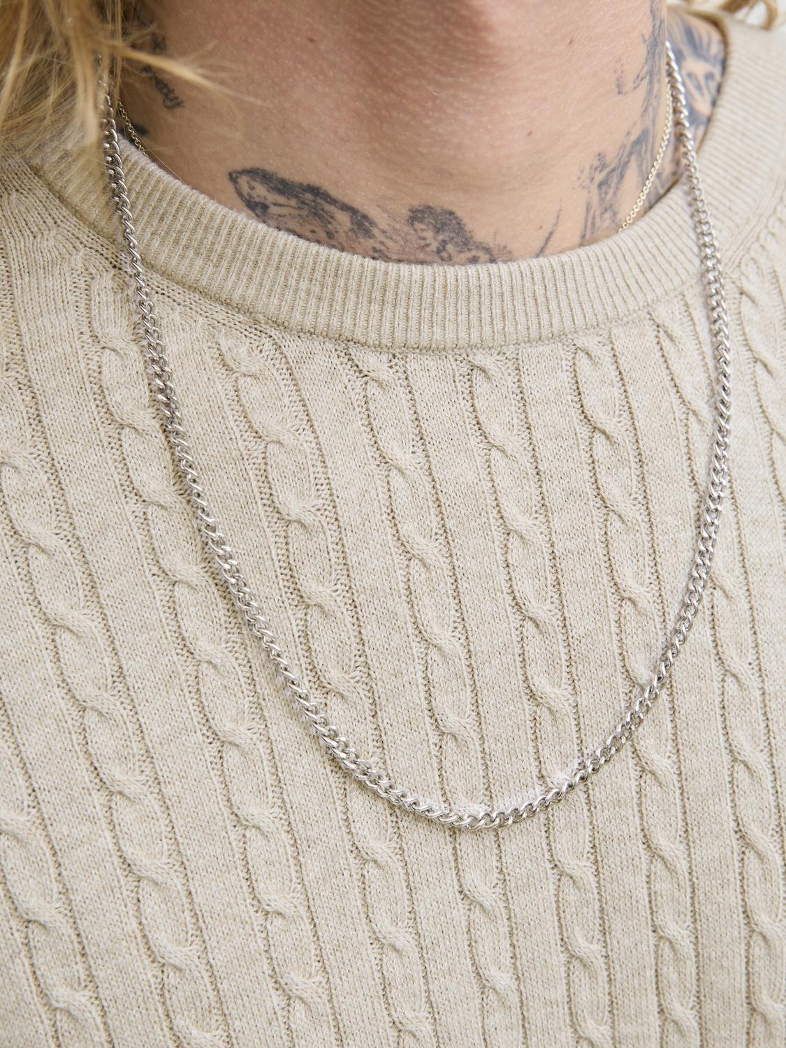 JJEEMIL CABLE KNIT CREW NECK